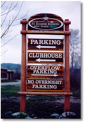 Cedar Directional sign